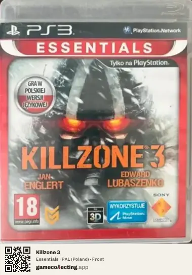 Killzone 3 PlayStation 3, Poland box front