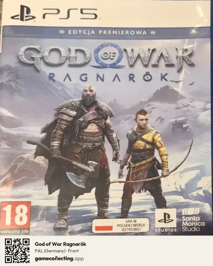 God of War Ragnarök PlayStation 5, Germany box front