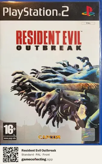 Resident Evil Outbreak PlayStation 2, PAL box front