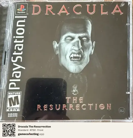 Dracula The Resurrection PlayStation, NTSC box front