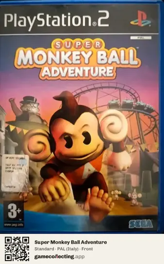 Super Monkey Ball Adventure PlayStation 2, Italy box front