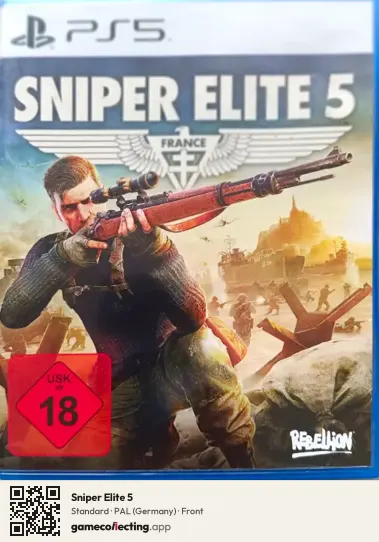 Sniper Elite 5 PlayStation 5, Germany box front