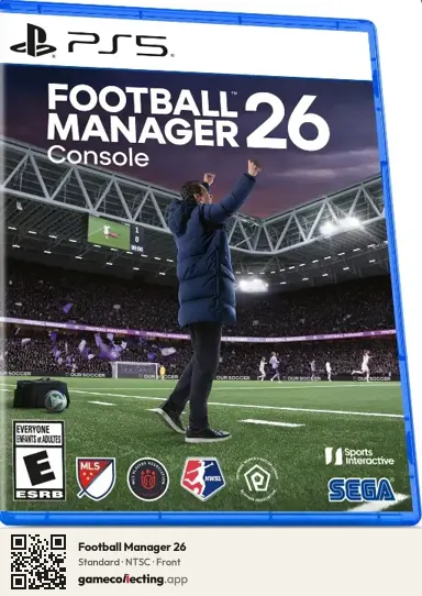 Football Manager 26 PlayStation 5, NTSC box front