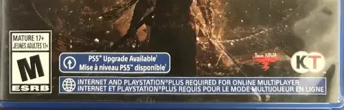 Wo Long: Fallen Dynasty, the ESRB box on its front