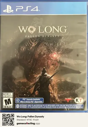 Wo Long: Fallen Dynasty PlayStation 4, NTSC box front