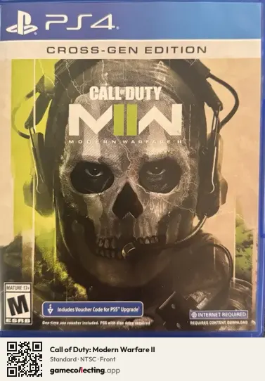 Call of Duty: Modern Warfare II PlayStation 4, NTSC box front