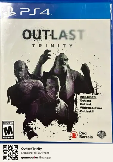 Outlast Trinity PlayStation 4, NTSC box front