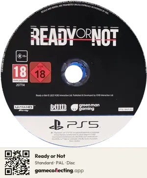 Ready or Not PlayStation 5, PAL disc