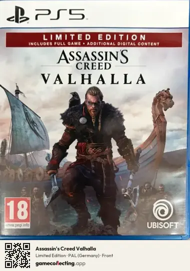 Assassin's Creed Valhalla PlayStation 5, Germany box front