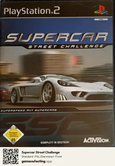 Supercar Street Challenge PlayStation 2, Germany box front