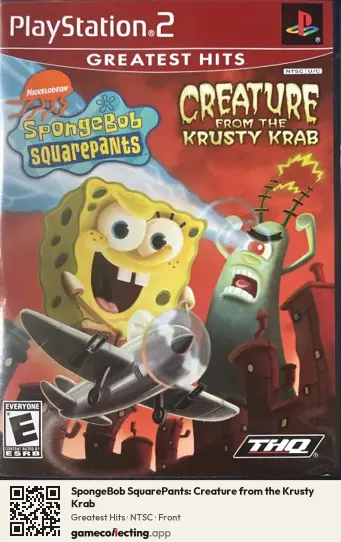 SpongeBob SquarePants: Creature from the Krusty Krab PlayStation 2, NTSC box front