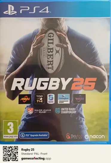 Rugby 25 PlayStation 4, PAL box front