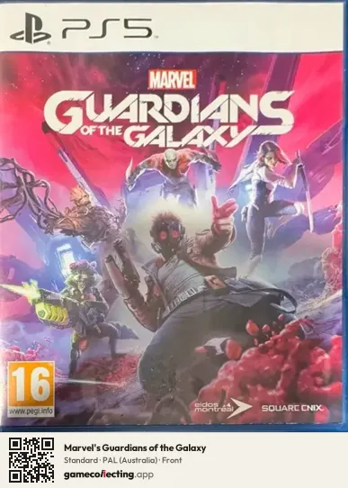 Marvel's Guardians of the Galaxy PlayStation 5, Australia box front
