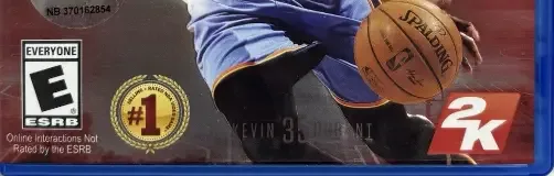NBA 2K15, the ESRB box on its front