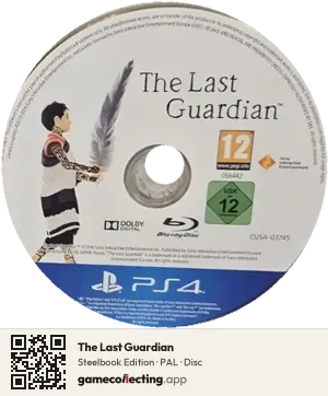 The Last Guardian PlayStation 4, PAL disc