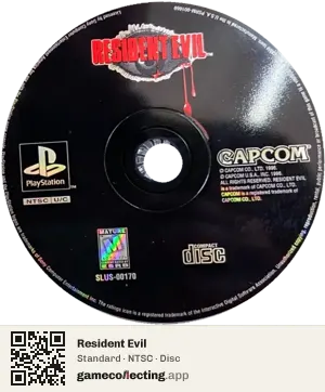 Resident Evil PlayStation, NTSC disc