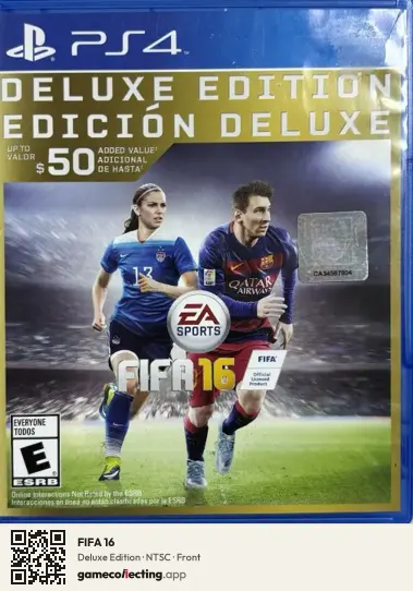 FIFA 16 PlayStation 4, NTSC box front