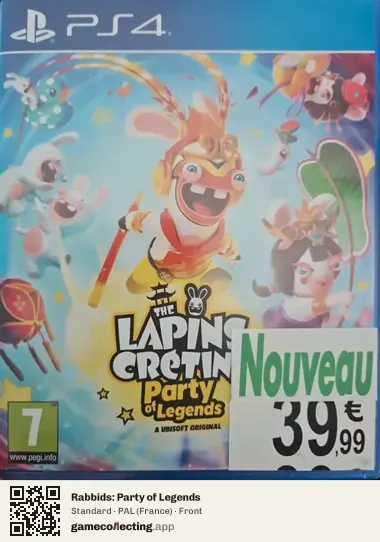 Rabbids: Party of Legends PlayStation 4, France box front