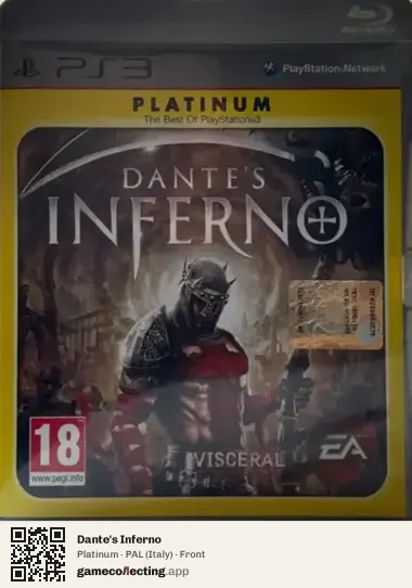Dante's Inferno PlayStation 3, Italy box front
