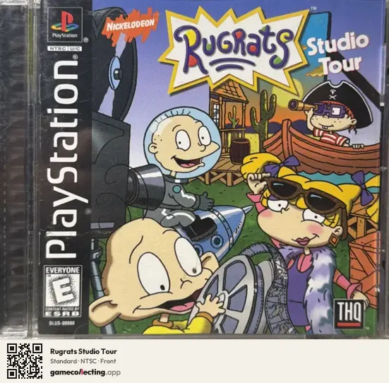 Rugrats Studio Tour PlayStation, NTSC box front