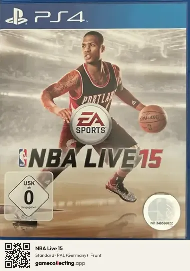 NBA Live 15 PlayStation 4, Germany box front