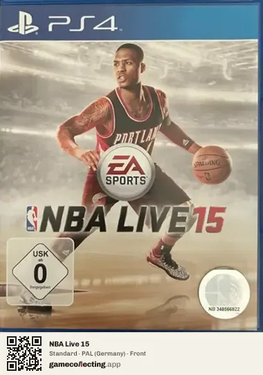 NBA Live 15 PlayStation 4, Germany box front