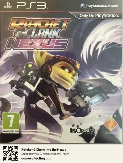 Ratchet & Clank: Into the Nexus PlayStation 3, United Kingdom box front