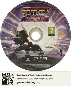 Ratchet & Clank: Into the Nexus PlayStation 3, PAL disc