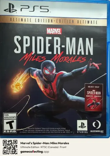 Marvel's Spider-Man: Miles Morales PlayStation 5, Canada box front