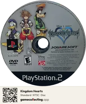 Kingdom Hearts PlayStation 2, NTSC disc
