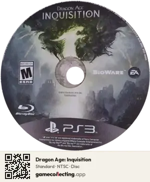 Dragon Age: Inquisition PlayStation 3, NTSC disc