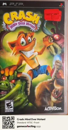 Crash: Mind Over Mutant PlayStation Portable, NTSC box front