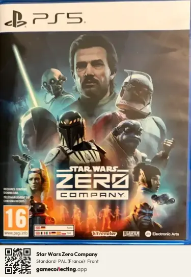 Star Wars Zero Company PlayStation 5, France box front