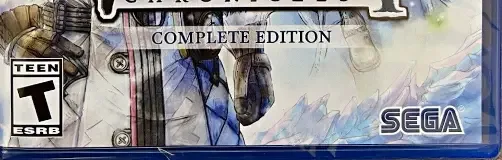 Valkyria Chronicles 4, the ESRB box on its front