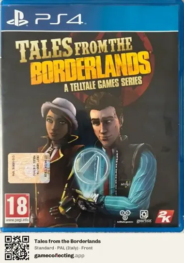 Tales from the Borderlands PlayStation 4, Italy box front