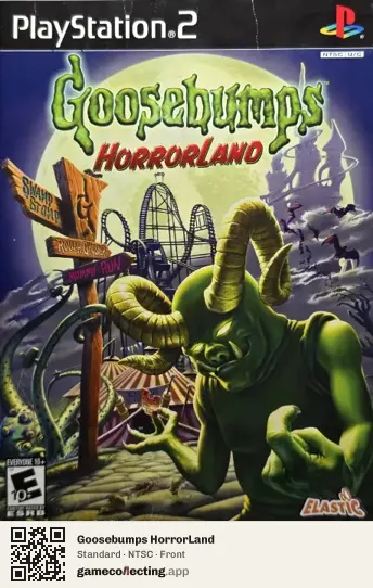 Goosebumps HorrorLand PlayStation 2, NTSC box front