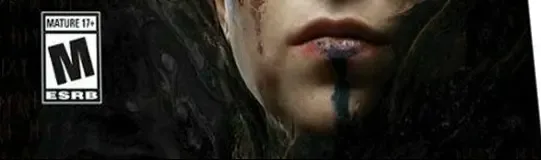 Hellblade: Senua's Sacrifice, the ESRB box on its front