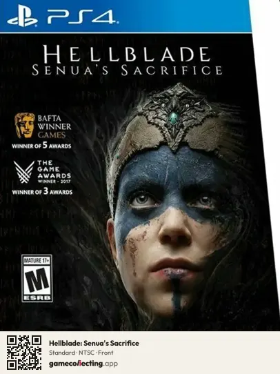 Hellblade: Senua's Sacrifice PlayStation 4, NTSC box front