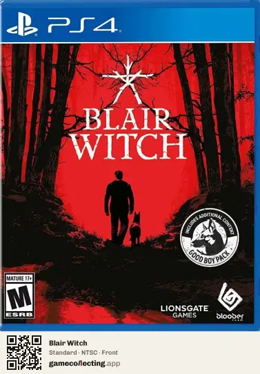 Blair Witch PlayStation 4, NTSC box front