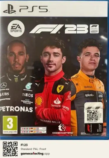 F1 23 PlayStation 5, PAL box front