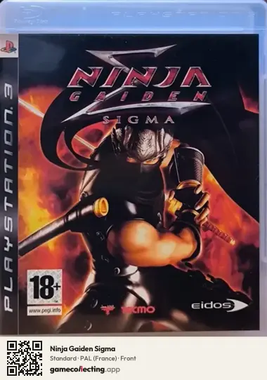 Ninja Gaiden Sigma PlayStation 3, France box front