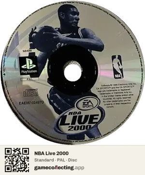 NBA Live 2000 PlayStation, PAL disc