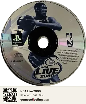 NBA Live 2000 PlayStation, PAL disc