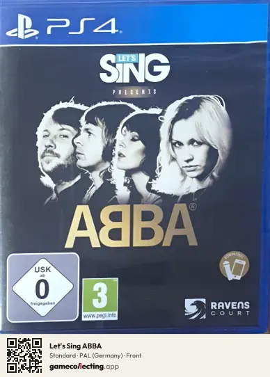 Let's Sing ABBA PlayStation 4, Germany box front