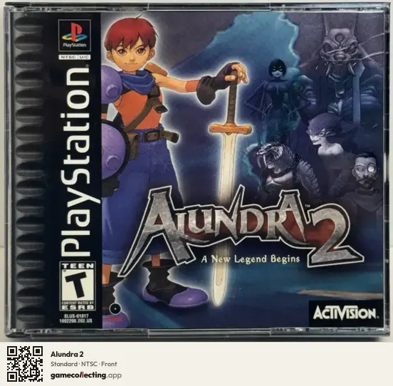 Alundra 2 PlayStation, NTSC box front