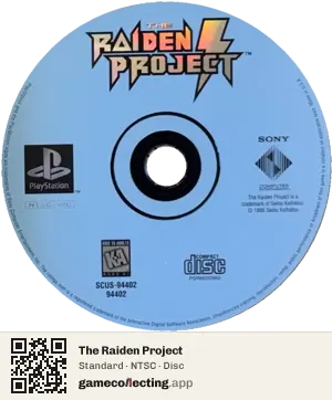 The Raiden Project PlayStation, NTSC disc
