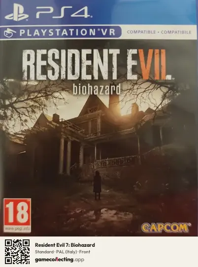 Resident Evil 7: Biohazard PlayStation 4, Italy box front