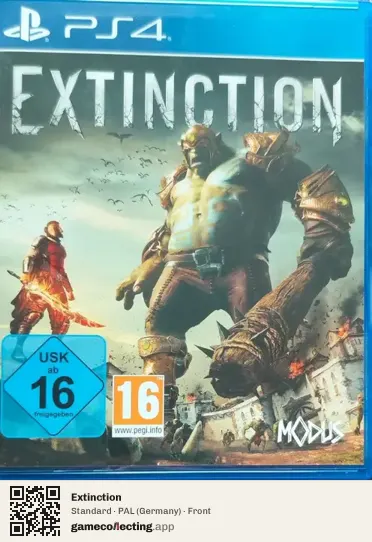 Extinction PlayStation 4, Germany box front