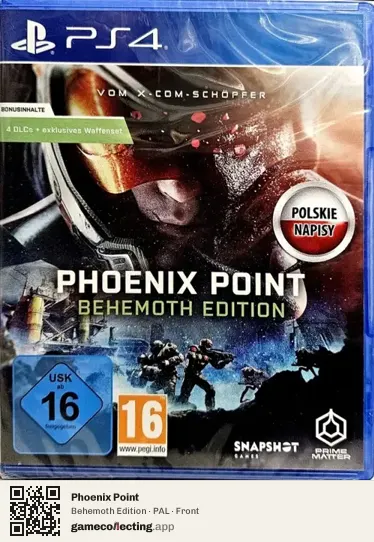 Phoenix Point PlayStation 4, PAL box front