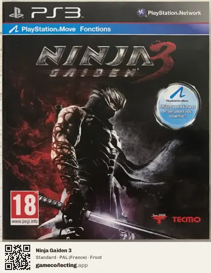 Ninja Gaiden 3 PlayStation 3, France box front